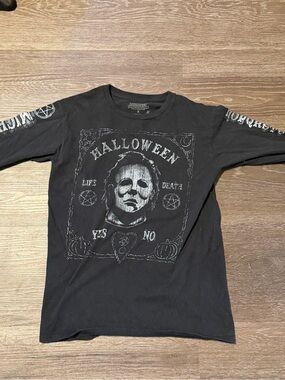 Halloween Michael Myers Kids Black Costume Tee